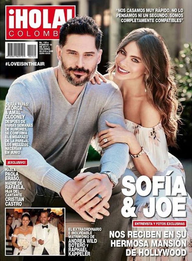 HOLA COLOMBIA magazine side cover 16 February 2017