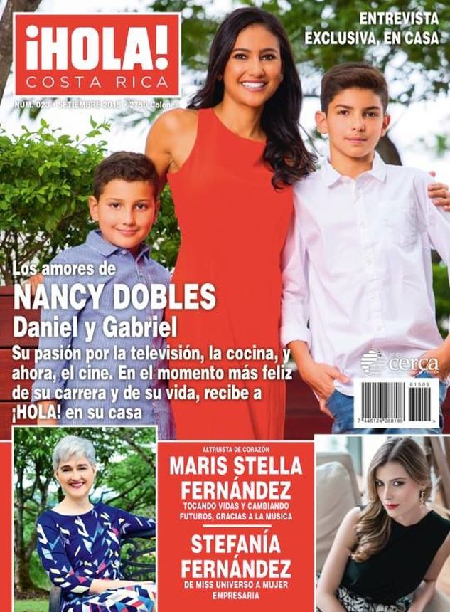 HOLA! COSTA RICA magazine side cover  September 2015