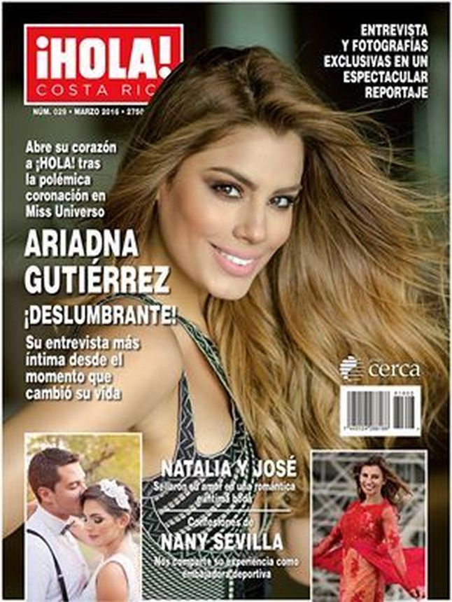 HOLA! COSTA RICA magazine side cover  March 2016