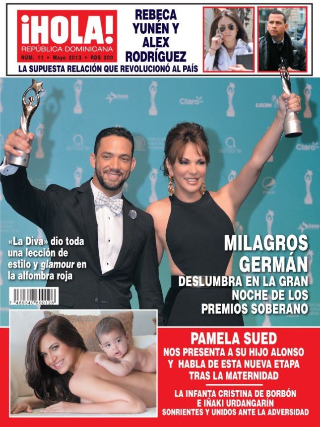 HOLA! DOMENICA magazine side cover  May 2013