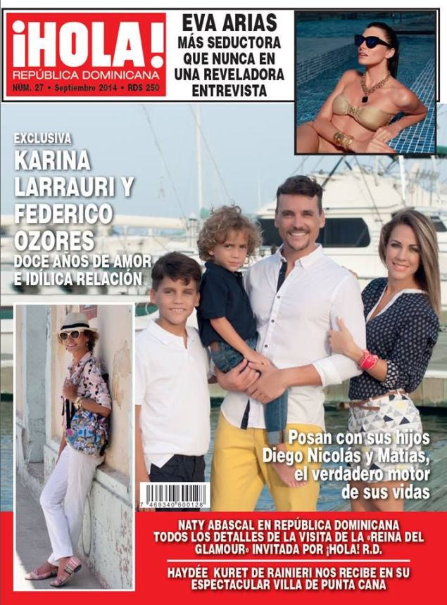 HOLA! DOMENICA magazine side cover  September 2014