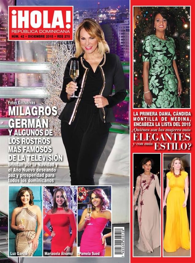 HOLA! DOMENICA magazine side cover  December 2015