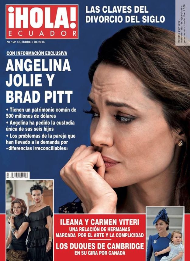 HOLA ECUADOR magazine side cover 5 October 2016