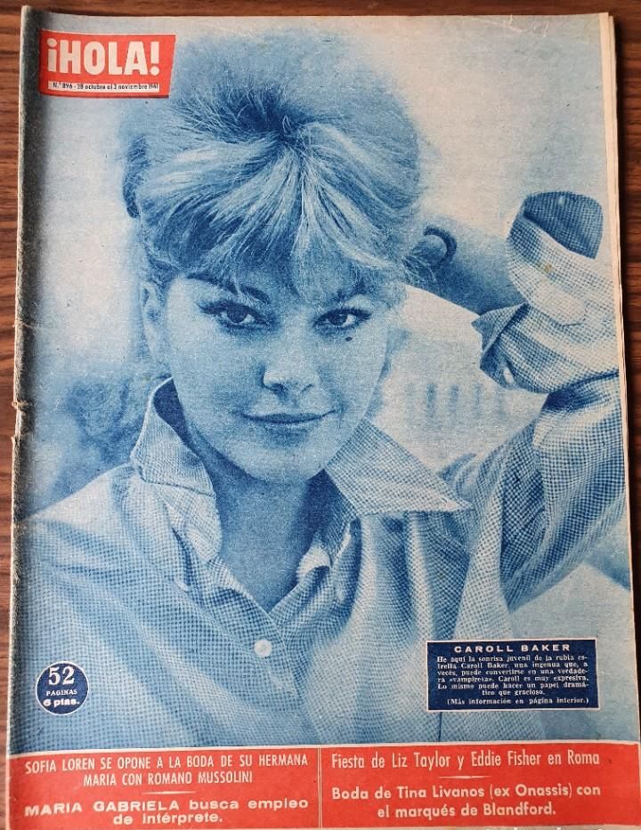 HOLA magazine side cover Issue 896 28 October 1961