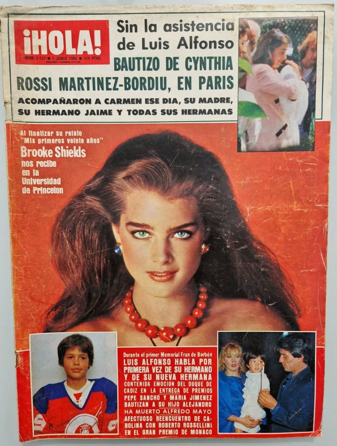 HOLA magazine side cover Issue 2127 1 June 1985
