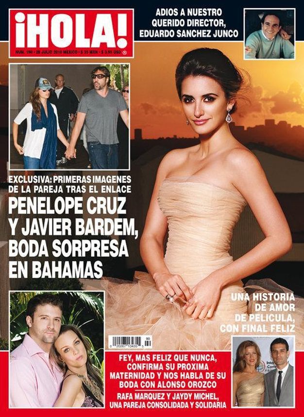 HOLA MEXICO magazine side cover 25 July 2010
