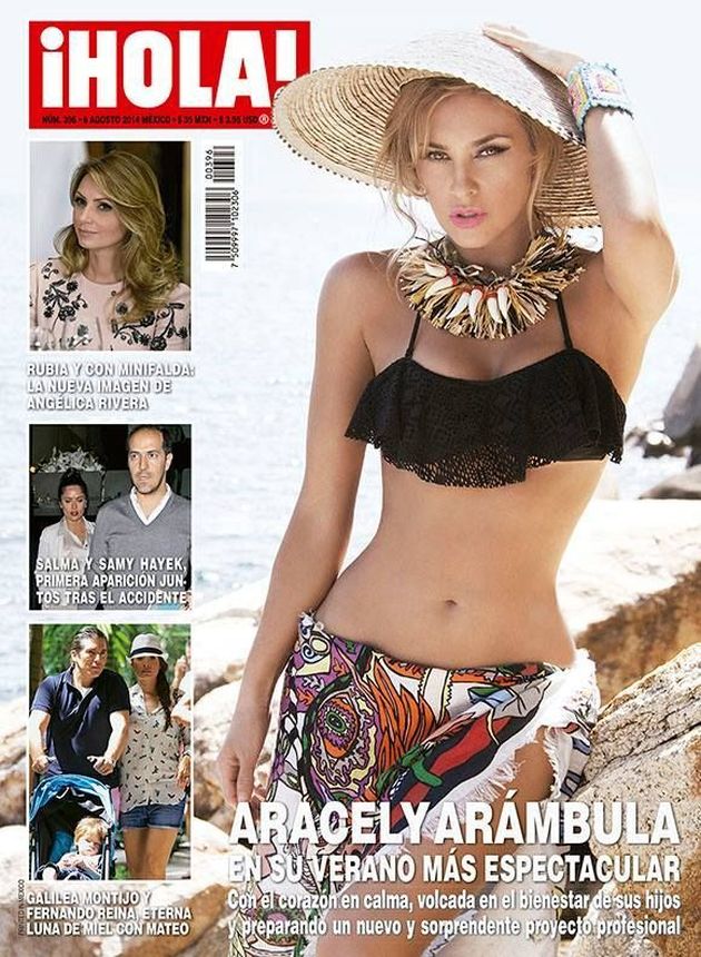 HOLA MEXICO magazine side cover 6 August 2014