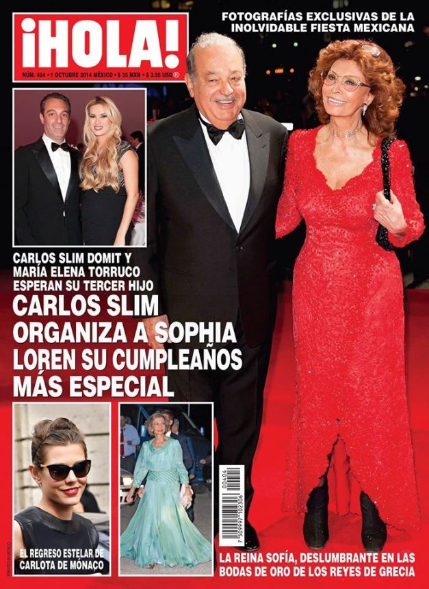 HOLA MEXICO magazine side cover 1 October 2014