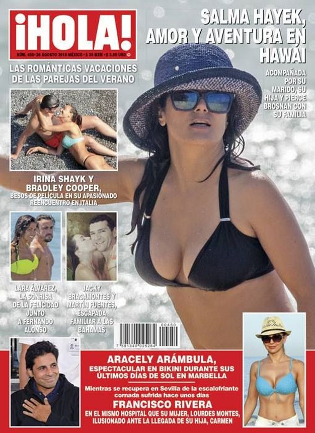 HOLA MEXICO magazine side cover 26 August 2015