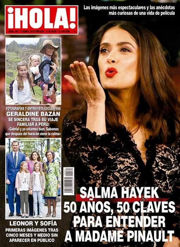 HOLA MEXICO magazine side cover 9 April 2016