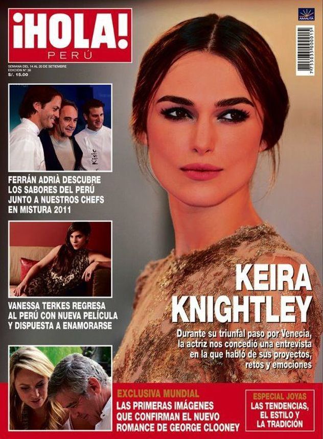 HOLA PERU magazine side cover 14 September 2011