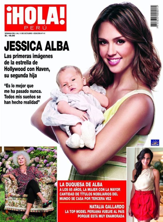 HOLA PERU magazine side cover 5 October 2011