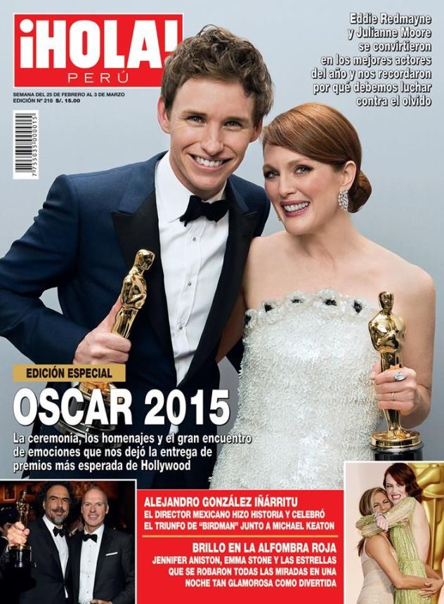 HOLA PERU magazine side cover 25 February 2015