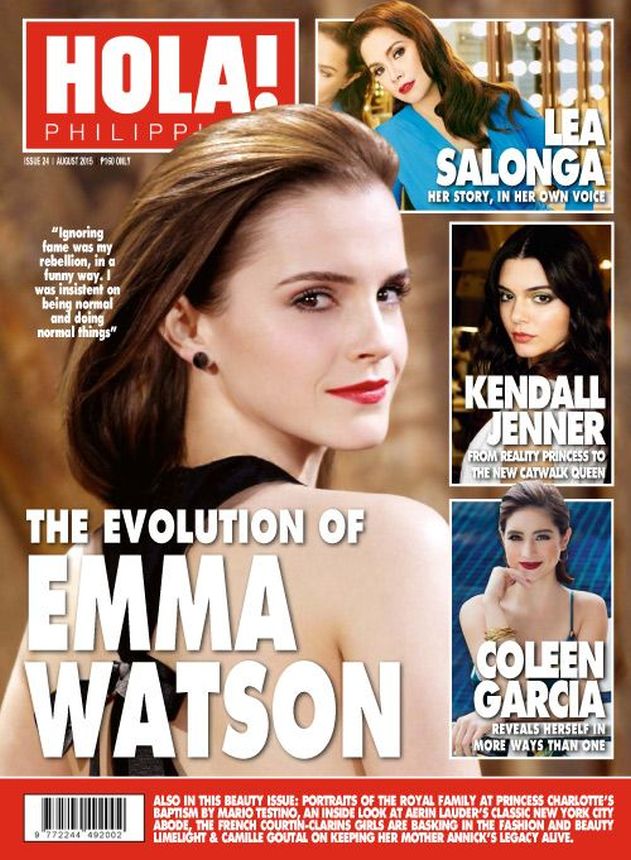 HOLA PHILIPPINES magazine side cover  August 2015