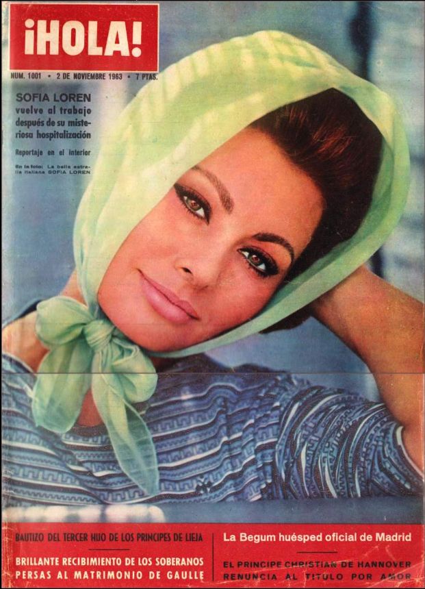 HOLA magazine side cover Issue 1001 2 November 1963