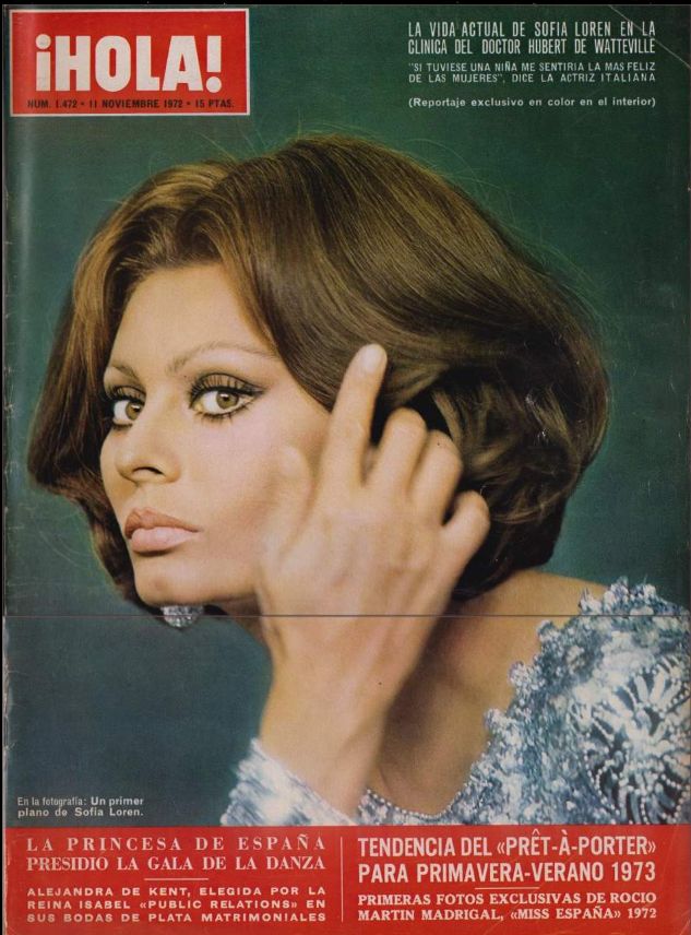 HOLA magazine side cover Issue 1472 11 November 1972