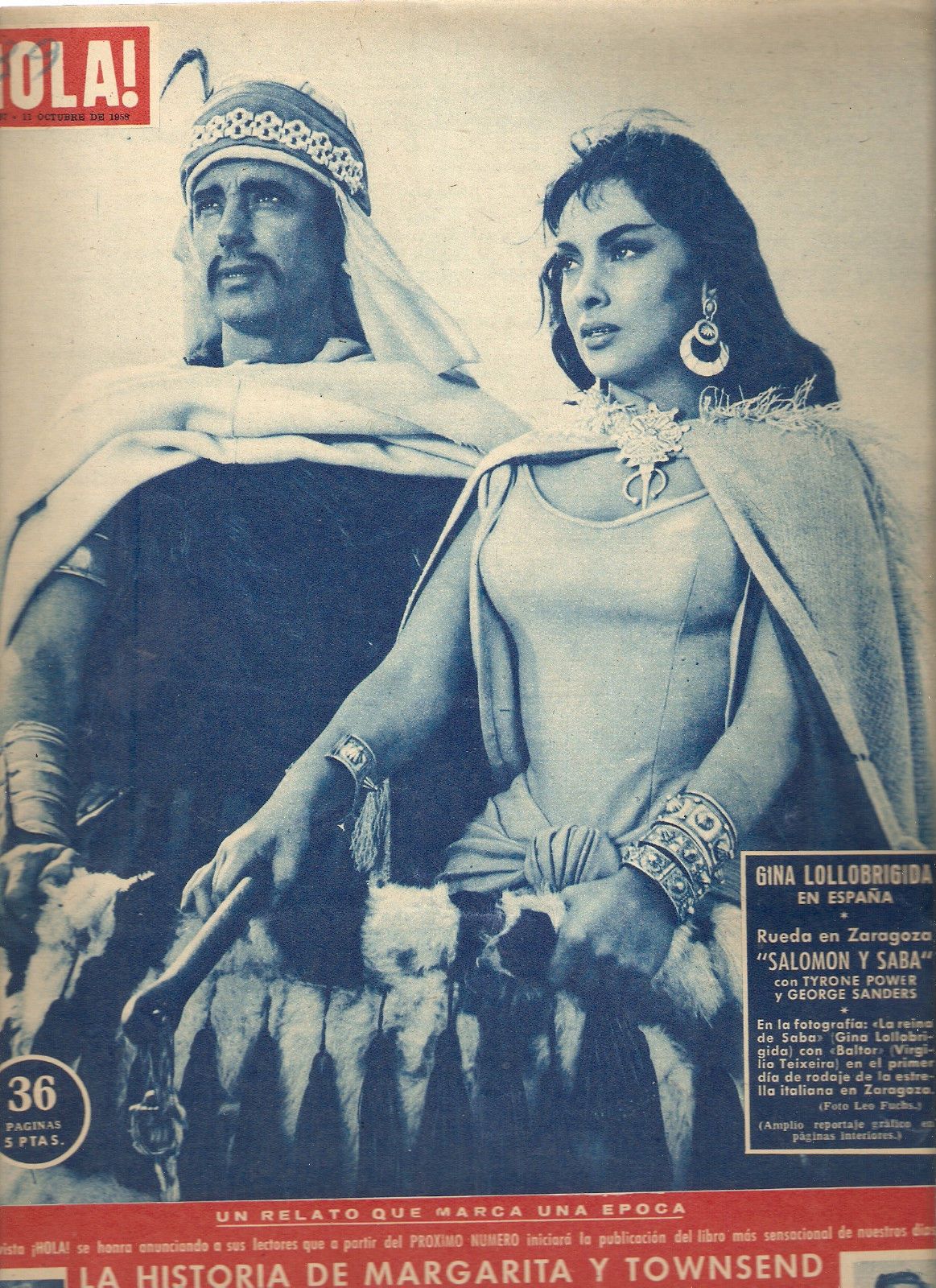 HOLA magazine side cover 11 October 1958