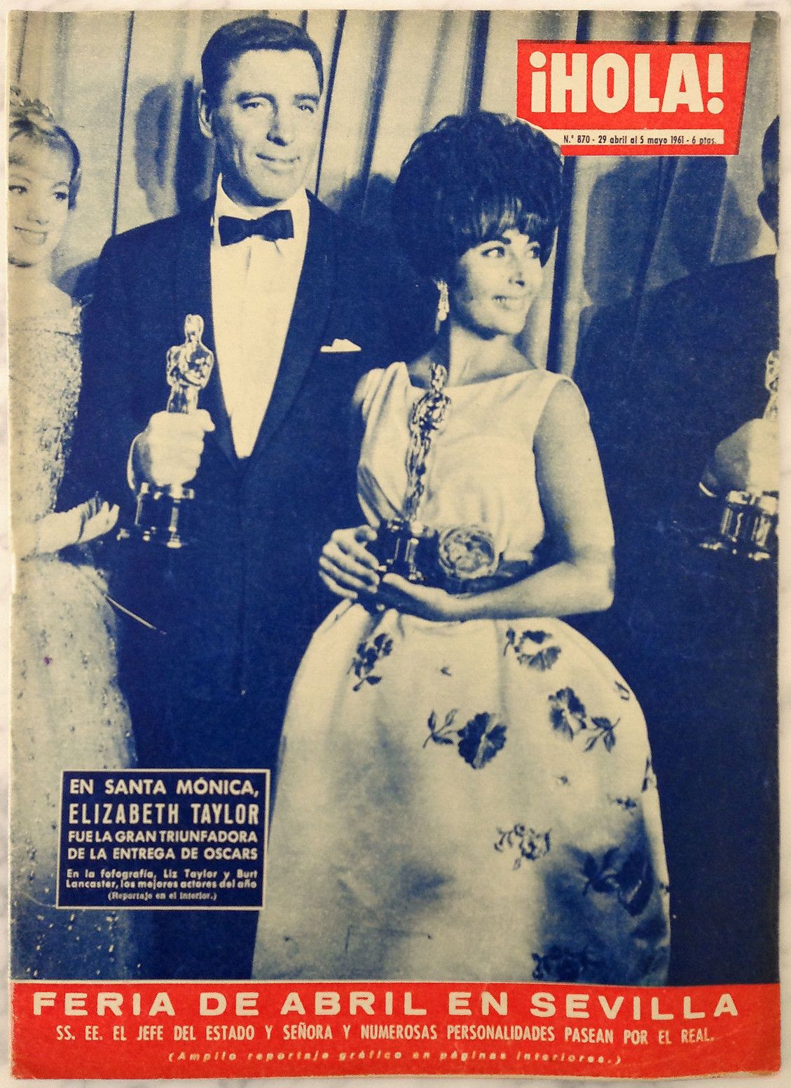 HOLA magazine side cover 29 April 1961