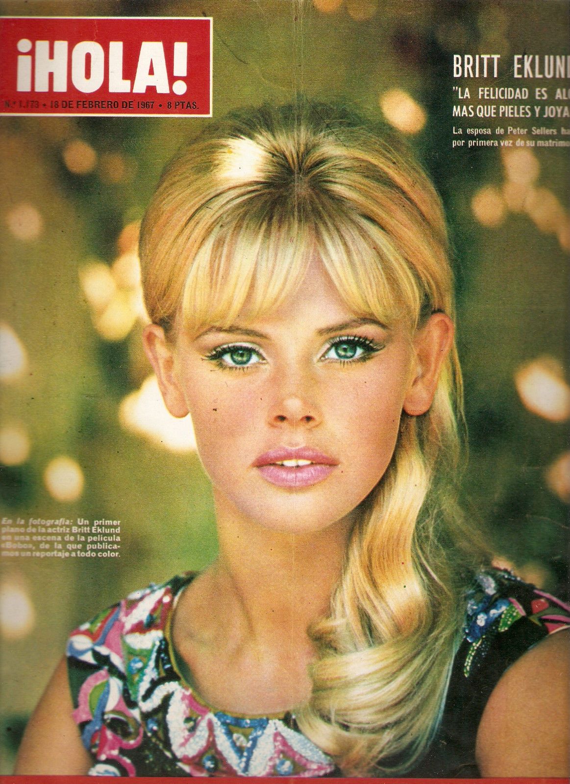 HOLA magazine side cover 18 February 1967