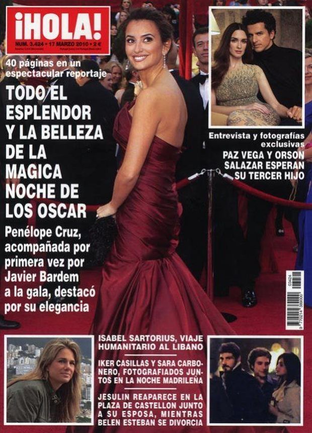 HOLA magazine side cover 17 March 2010