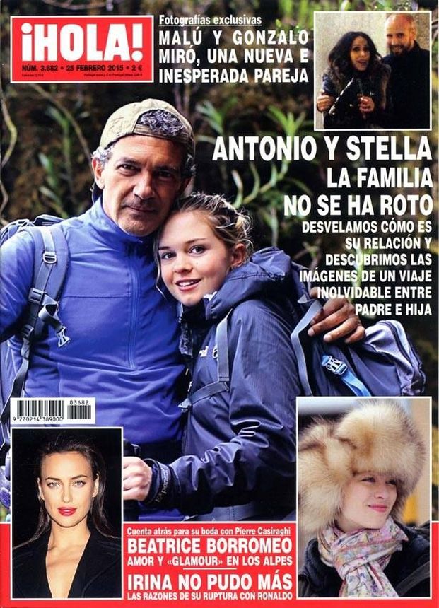 HOLA magazine side cover 25 February 2015