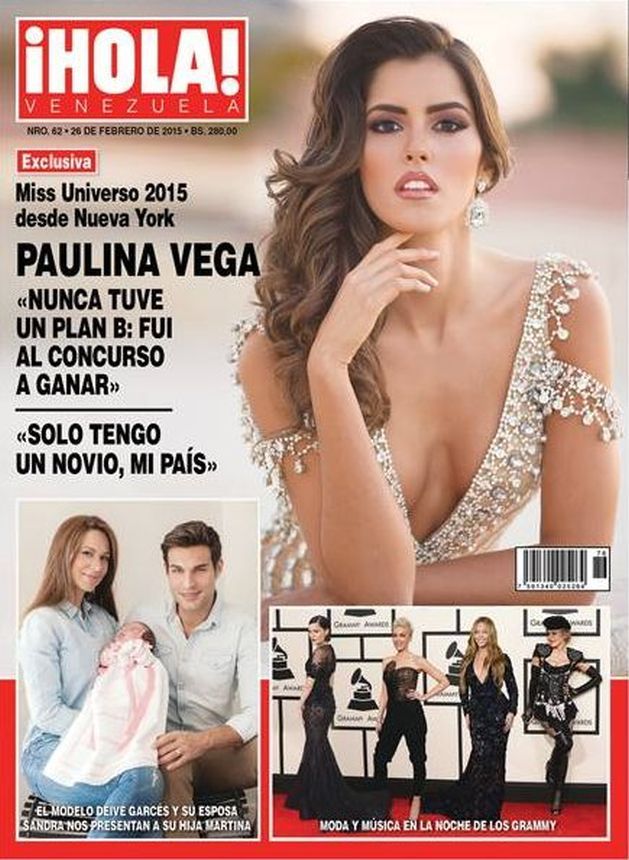 HOLA VENEZUELA magazine side cover 26 February 2015