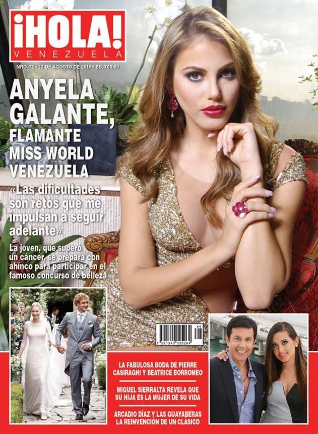 HOLA VENEZUELA magazine side cover 13 August 2015