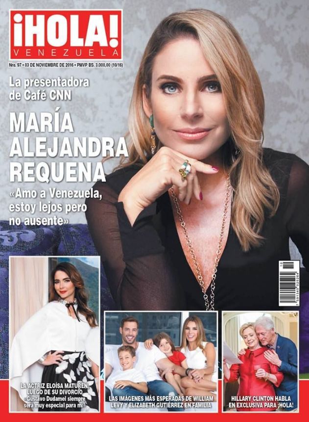 HOLA VENEZUELA magazine side cover 3 November 2016