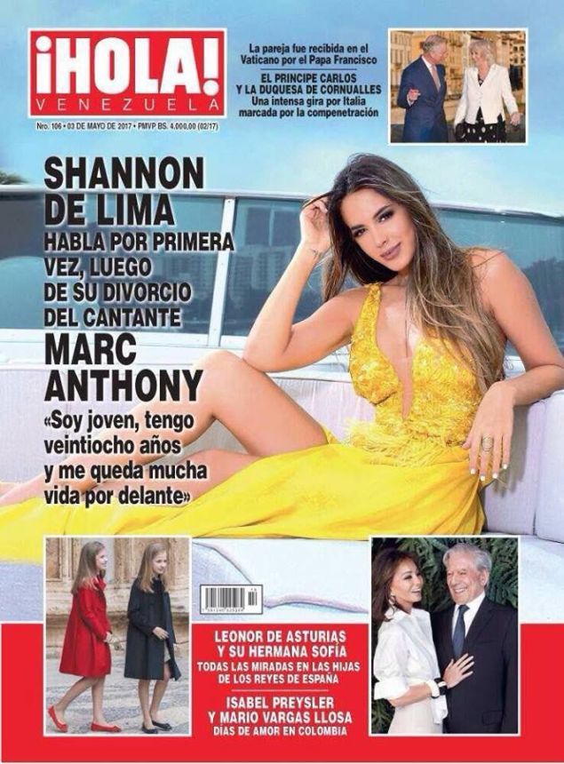 HOLA VENEZUELA magazine side cover 3 May 2017