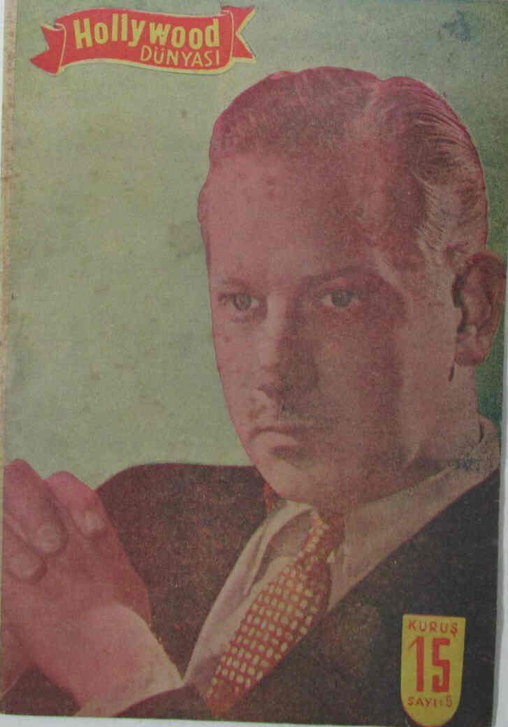 HOLLYWOOD DUNYASI magazine side cover Issue 5  1943