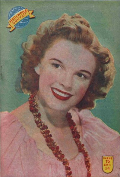 HOLLYWOOD DUNYASI magazine side cover Issue 34 September 1944
