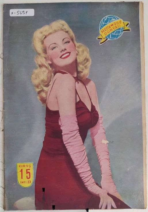 HOLLYWOOD DUNYASI magazine side cover Issue 23 15 April 1944