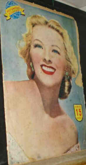 HOLLYWOOD DUNYASI magazine side cover Issue 25  1944