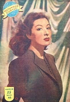 HOLLYWOOD DUNYASI magazine side cover Issue 46 September 1945