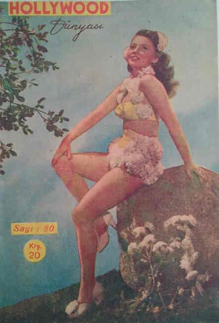 HOLLYWOOD DUNYASI magazine side cover Issue 80  1945