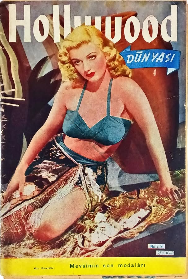 HOLLYWOOD DUNYASI magazine side cover Issue 90   1945
