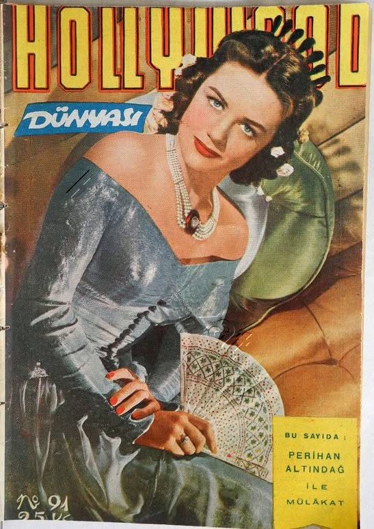 HOLLYWOOD DUNYASI magazine side cover Issue 91   1945