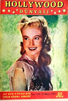HOLLYWOOD DUNYASI magazine side cover Issue 119 15 May 1947