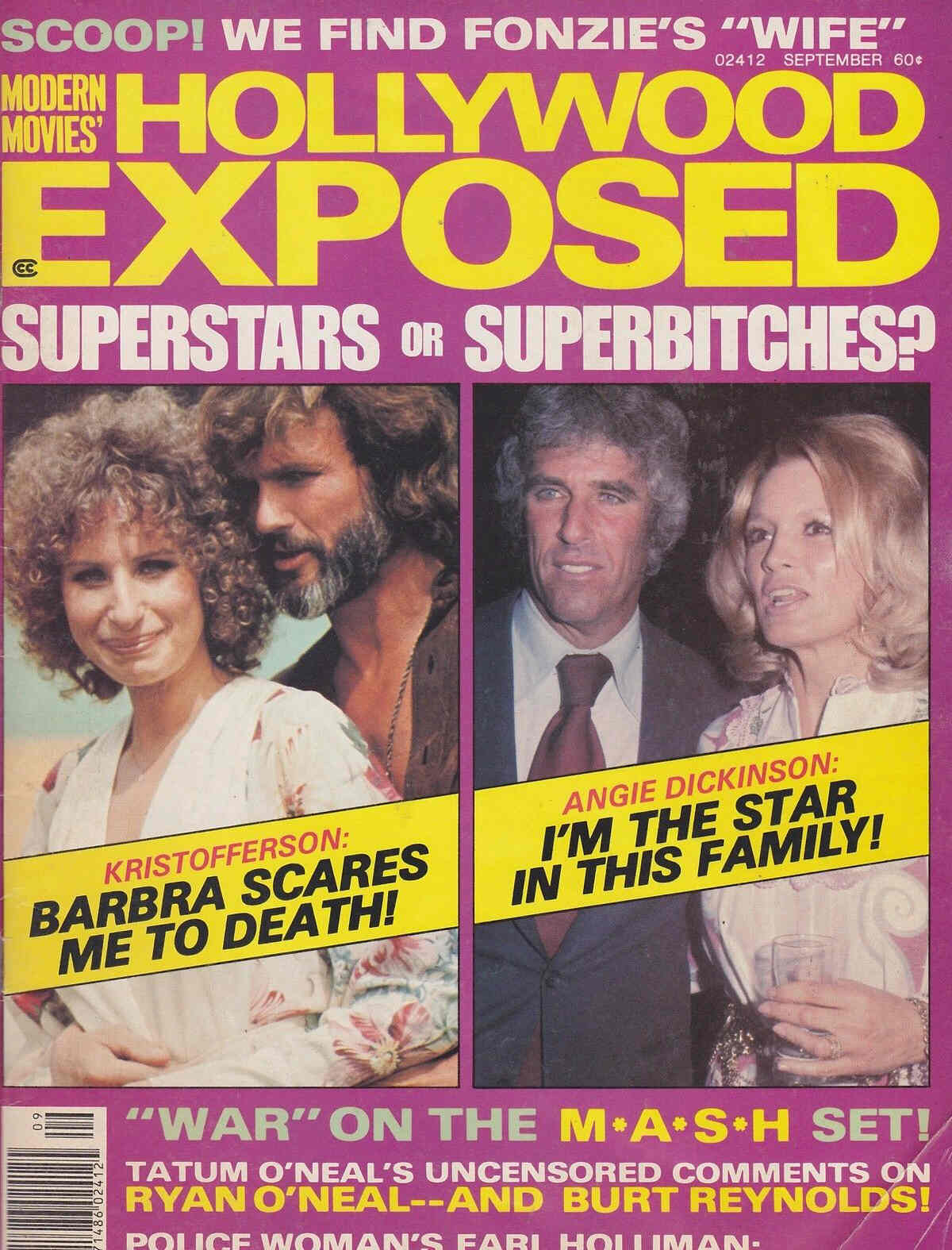 MODERN MOVIES magazine side cover September 1976