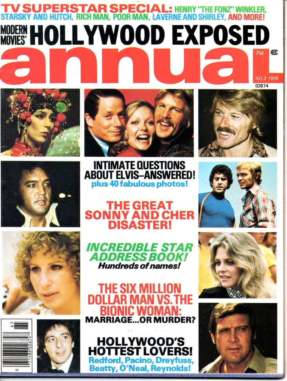 MODERN MOVIES magazine side cover Issue 2  1976