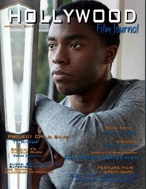 HOLLYWOOD FILM JOURNAL magazine side cover April/May 2013