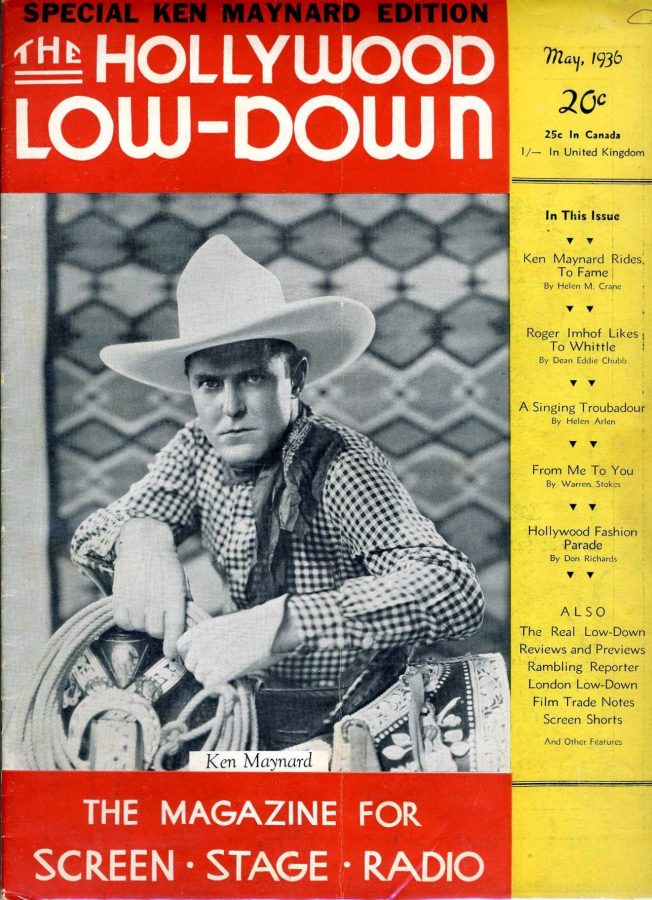 HOLLYWOOD LOW-DOWN | THE magazine side cover May 1936