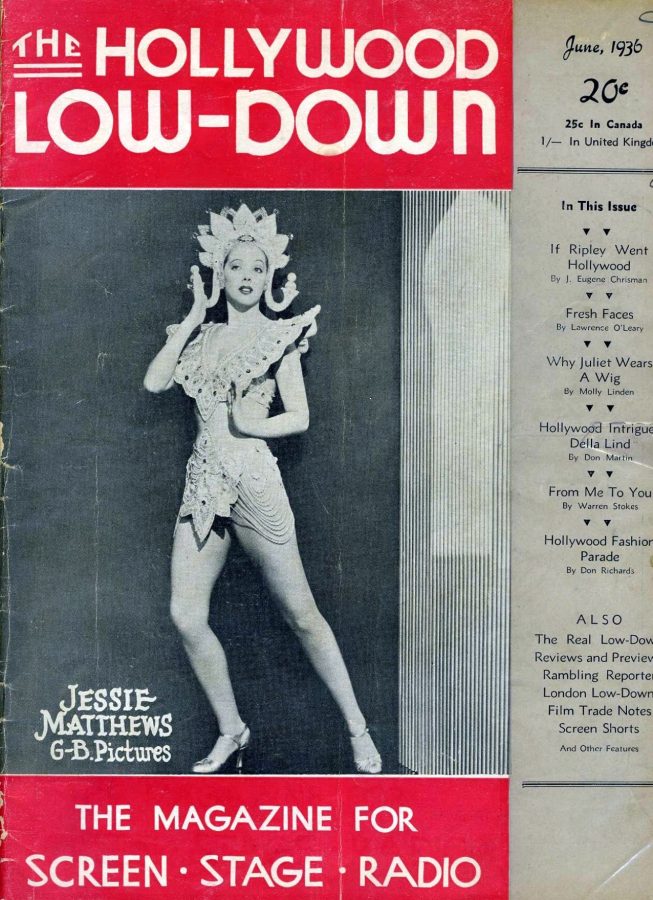 HOLLYWOOD LOW-DOWN | THE magazine side cover June 1936
