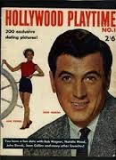 HOLLYWOOD PLAYTIME (UK) magazine side cover Issue 1  1956