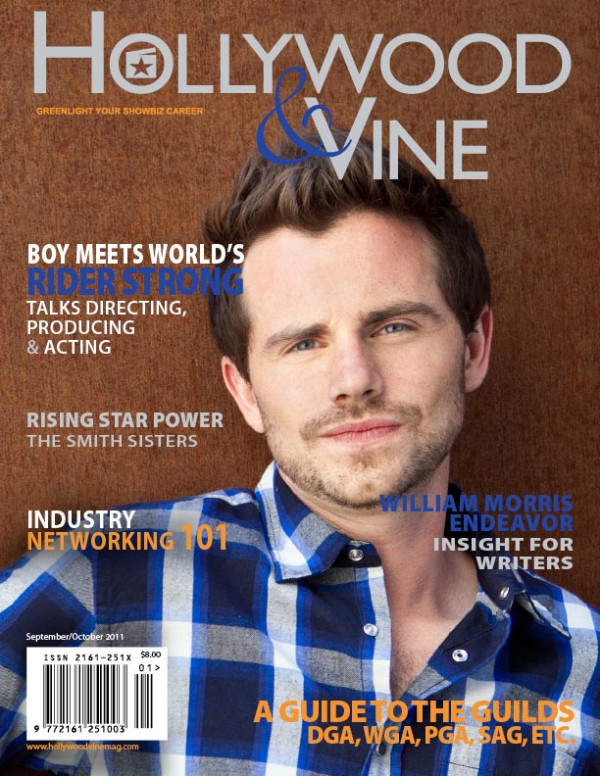 HOLLYWOOD AND VINE magazine side cover Issue 2 September/October 2011