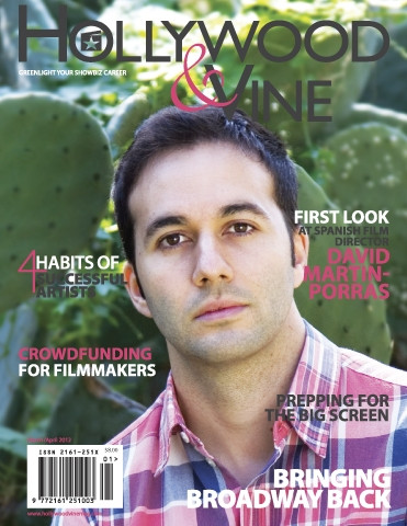 HOLLYWOOD AND VINE magazine side cover Issue 5 March/April 2012