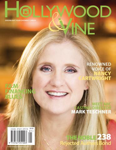 HOLLYWOOD AND VINE magazine side cover Issue 6 May/June 2012