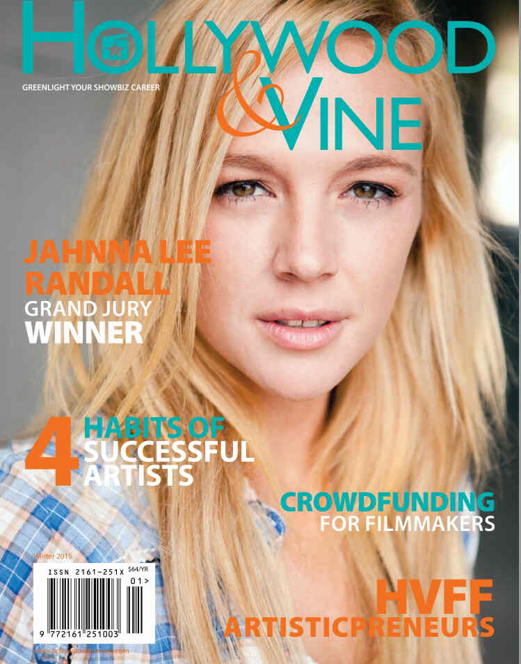 HOLLYWOOD AND VINE magazine side cover Issue 9 Winter 2015