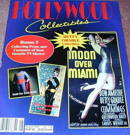 HOLLYWOOD COLLECTIBLES magazine side cover Issue 8 August 1994
