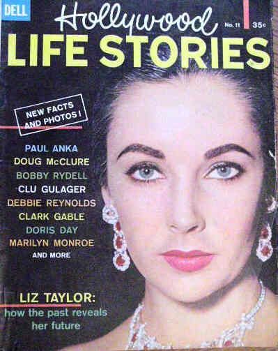 HOLLYWOOD LIFE STORIES magazine side cover Issue 11  1961